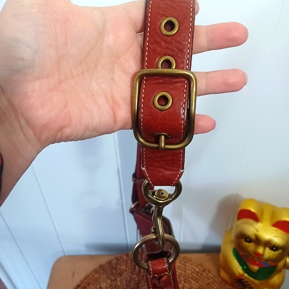 Coach Y2K Red Leather Shoulder Bag - Picture 9 of 9